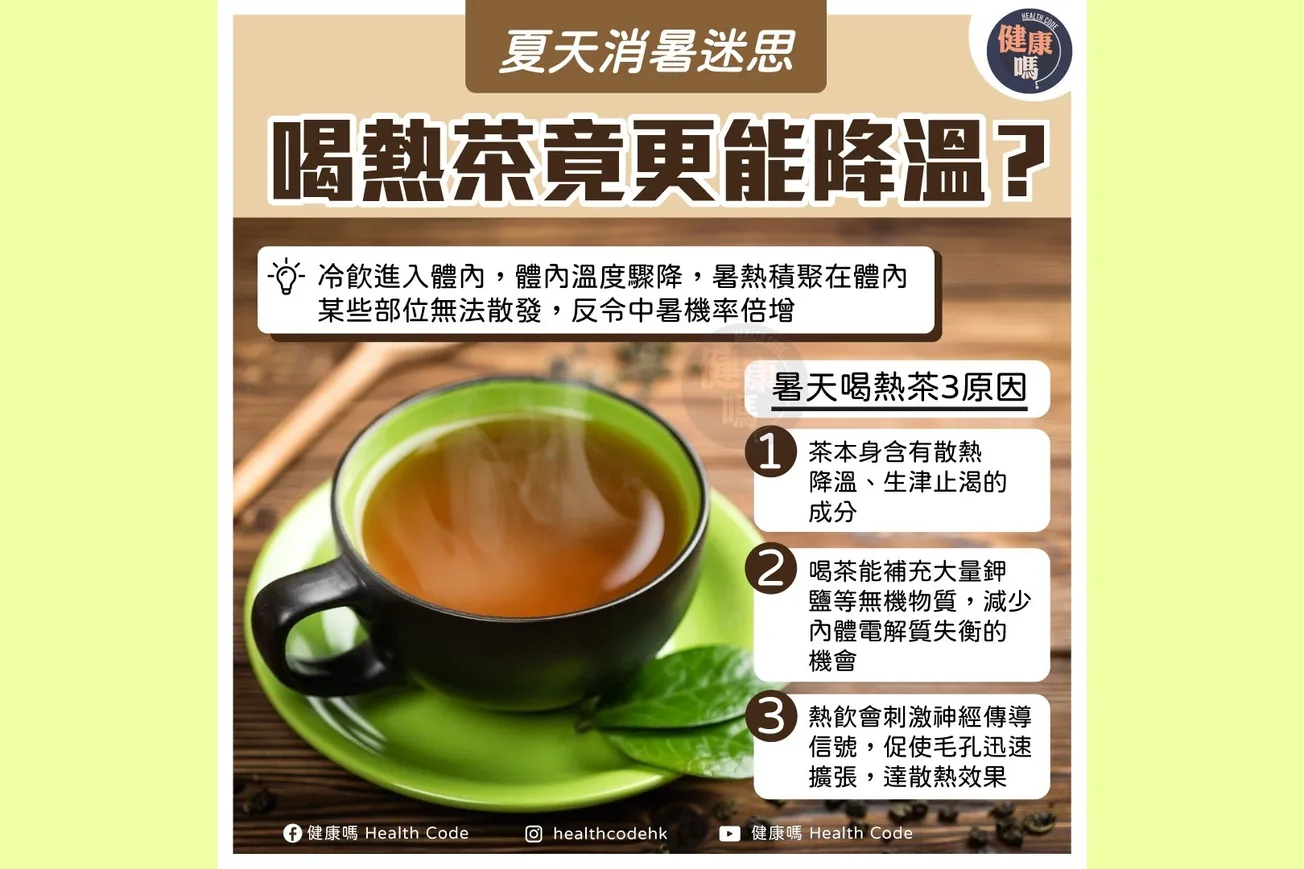 夏天消暑迷思 喝熱茶競更能降温？