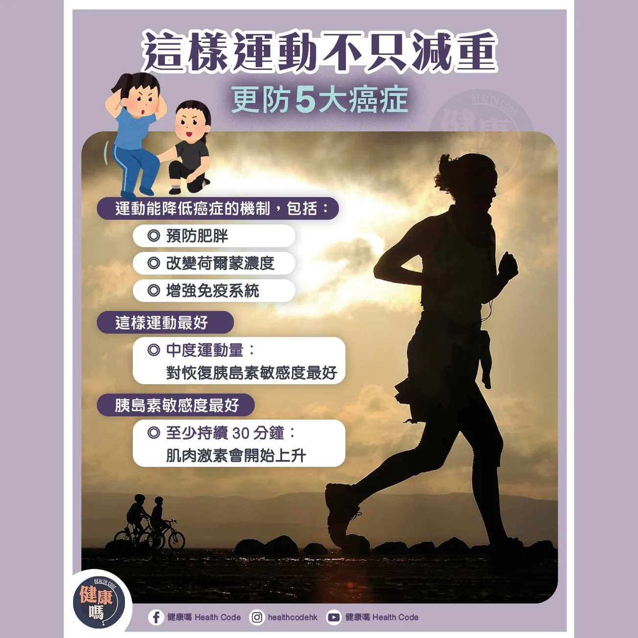 這樣運動不只減重 更防 5 大癌症